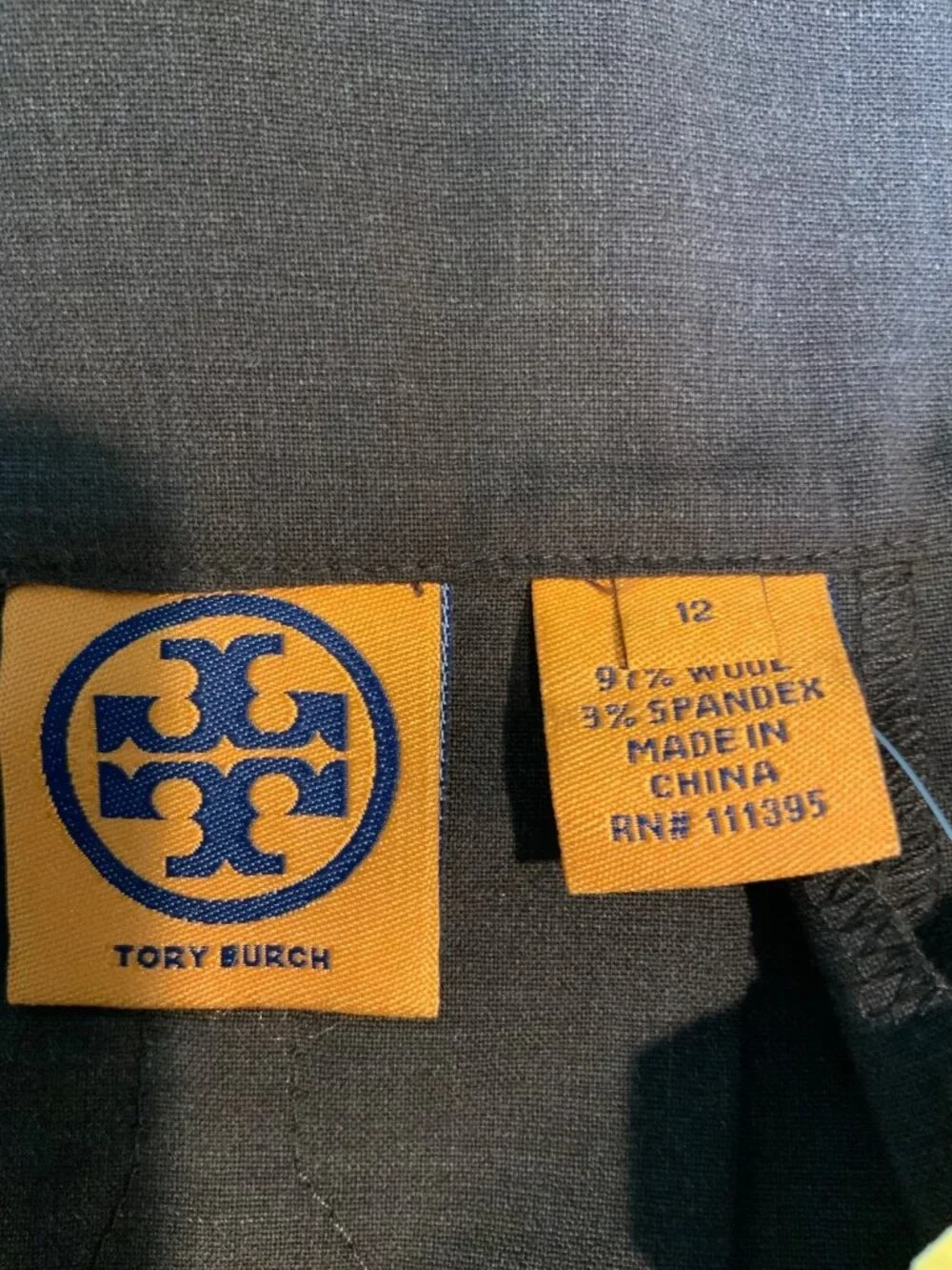 Tory Burch Brown Wool Pleated Skirt, Size 12